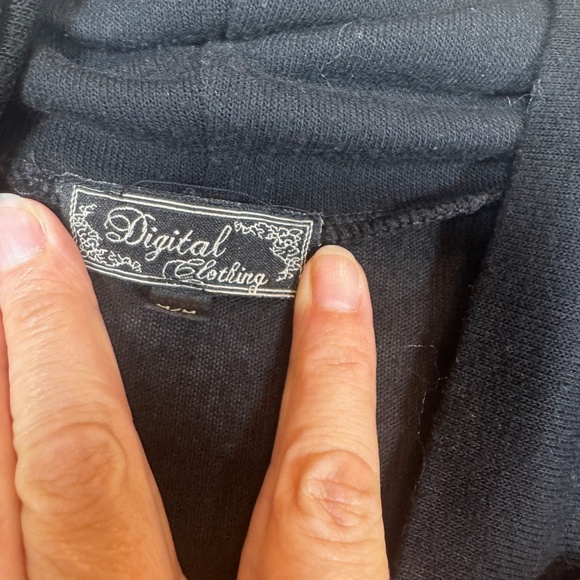 Digital Clothing Turtleneck Sweater Womens Size Medium Black Lightweight - Picture 2 of 8